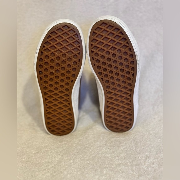 Vans 1 Youth SK8 Hi Top Glitter Rose Gold Sneakers - Picture 8 of 10